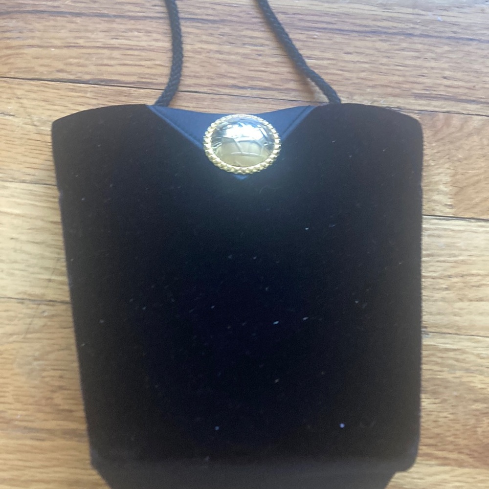 Velvet Gold Detail Crossbody